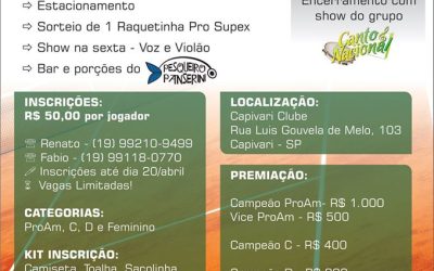 2° Open de Raquetinha