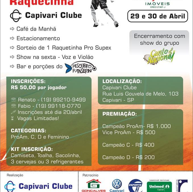 2° Open de Raquetinha