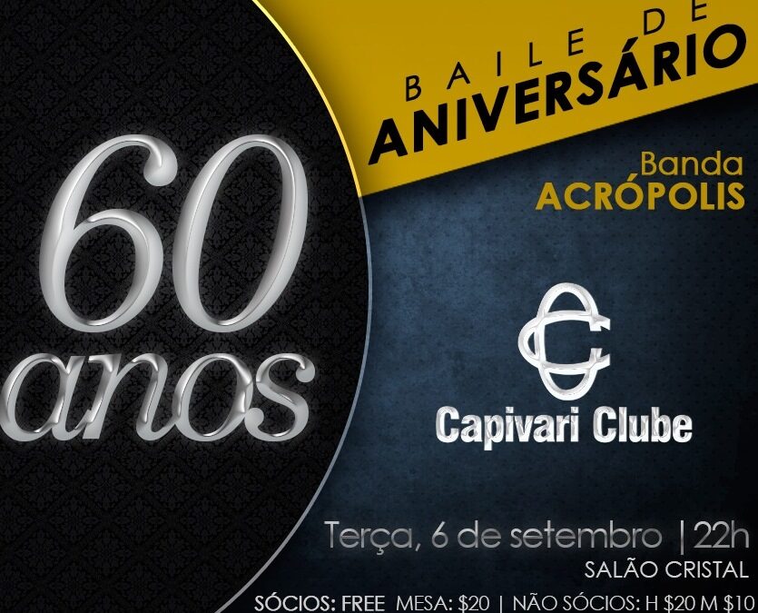 BAILE DE ANIVERSÁRIO 60 ANOS