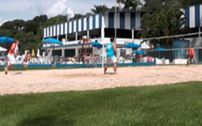Torneio aberto de beach tennis