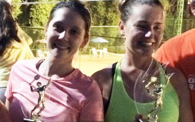 Torneios internos de raquetinha e tênis, em duplas