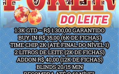 Torneio aberto de poker em dezembro