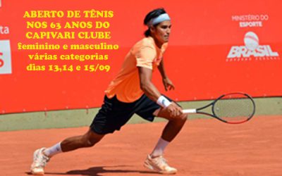 Aberto de tênis de campo começa nesta sexta-feira (13)