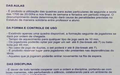 Regulamento do tênis