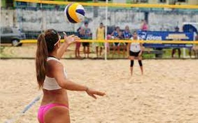 Torneio interno de volei na areia