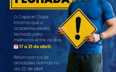 Academia fechada para melhorias